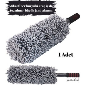 Resim Mikrofiber Bürgülü Araç İç Dış Toz Alma Jant Yıkama Fırçası 1 Adet 