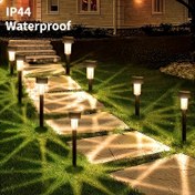 Resim 10 Adet Dış Mekan Solar Peyzaj Çim Işıkları, IP44 Su Geçirmez Bahçe Aydınlatması – Yollar, Teraslar, Patiler, Yol ve Araç Yolu İçin – Ticari Sokak Dekorasyon Aydınlatma 