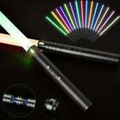 Resim Işık Düello Kılıcı, 15 RGB FX, 24.9 inç USB Şarj Edilebilir Analog Ses Efektleri, 3 Ses Modu ile Yanıp Sönen Efektler, Arkadaşlarla Oynamak İçin Oyuncaklar, Arkadaşlar ve Koleksiyonlar İçin Mükemmel Hediye! 