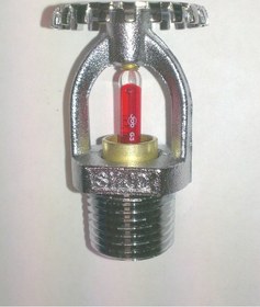 Resim Ul Dik Up Tip Yangın Sprinkler Krom 68 C Kırmızı 1/2 Sr 