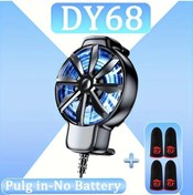 Resim Sunshine022 Dy68 Usb Soğutucu Fan Oyun İçin 36v Güvenli Şarjlı Pil Yok Siyah 2 Çift Termal Ped 