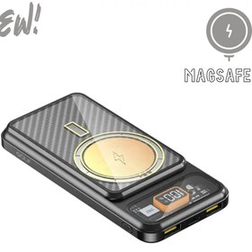 Resim HEJARON Powerbank Magsafe Pd22w 10000 Mah Şeffaf Kablosuz Taşınabilir Hızlı Şarj 