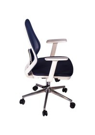 Resim Ofisbazaar Dali Beyaz Fileli Çalışma Koltuğu Ergonomik Şef Ve Toplantı Koltuğu Lacivert Lacivert 