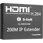 Resim S-Link SL-HDEX210M RJ45 to HDMI Extender H.264-HDMI 200M Uzatıcı 