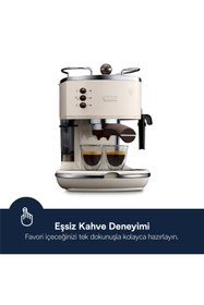 Resim DeLonghi Icona Vintage Manuel / Barista Tipi Espresso Makinesi ECOV 311.BG 