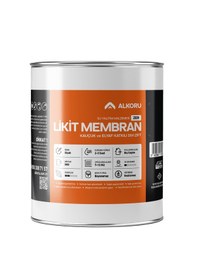 Resim Alkoru 5 Kg Zer Sıvı Zift Likit Membran Kauçuk Ve Elyaf Katkılı Su Yalıtım Malzemesi 