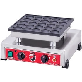 Resim Işıkgaz Silverinox Elektrikli Tekli Yuvarlak Bubble Waffle Makinesi 
