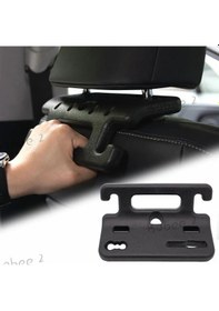 Resim Yaleker Araba Arka Koltuk Sandalyesi Eldiveni Klipsi, Güvenli Tutamak, Araç İçi Eşya Asma Kancası - Siyah 