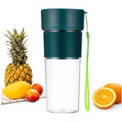 Resim Fosenze Yeşil 270ml Usb Şarjlı Mini Blender, Hızlı Karıştırıcı, Taşınabilir Meyve-sebze Juicer, Otomatik Temizleme, Ofis/seyahat İçin 