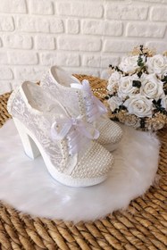 Resim Naturelmoda Marry Kadın Beyaz File Taşlı Gelinlik 193 File Taşlı 