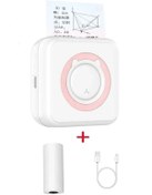 Resim JW JACK WAYNE Taşınabilir Portatif Mini Cep Yazıcı Bluetooth Bağlantılı Telefon Bilgisayar Ve Tablet Uyumlu Pembe 
