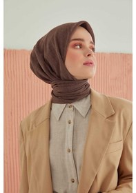 Resim Miray Düz Pamuk Eşarp - Acı Kahve Acı Kahve 