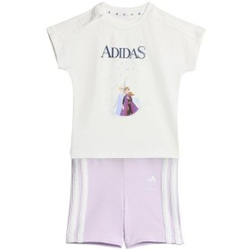 Resim Adidas Bebek Beyaz Şortlu Takım I Dy Fro T Set Jz3553 Beyaz 