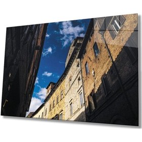 Resim Miyrem Glasses Collection -a1^ Geometrik Bina Ve Pencereler Cam Tablo, Cam Tablo 