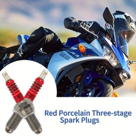 Resim D8TC 3 Elektrotlu Buji Sokak Motosikletleri için: Isı Tüketimini Azaltır, Hızlı Ateşlemeyi Geliştirir ve 125Cc-250Cc 4 Zamanlı Benzinli Motorlar için Gücü Artırır 