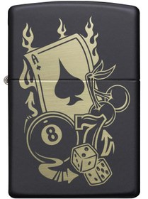 Resim Zippo 218 Gambling Design Çakmak 49257-083354 (3-2) 