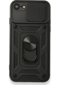 Resim Apple Uyumlu iPhone Se 2020 Kilif Tank Aramid Sürgülü Vega Yüzüklü 526364338 