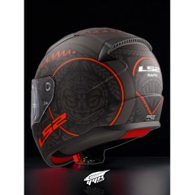 Resim Rapid 2 Takaroa Mat Siyah-Kırmızı Kask 