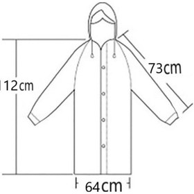 Resim Newdaki Unisex Kadın Ve Erkek Yağmurluk %100 Eva Çıtçıtlı Kapüşonlu Mavi 