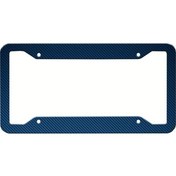 Resim Topnotch 1 Adet Karbon Desenli 12.2x6.3 Inch Çerçeve Universal Plaka Kapak Dekor 