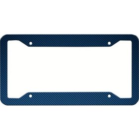 Resim Topnotch 1 Adet Karbon Desenli 12.2x6.3 Inch Çerçeve Universal Plaka Kapak Dekor 