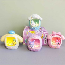 Resim sofun Sanrio Kuromi Cinnamoroll My Melody Hediyelik Sevimli Masa Gece Lambası 