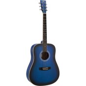 Resim SX SD104KBUS Akustik Gitar (Blue Sunburst) 