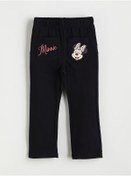 Resim LC Waikiki Siyah Beli Lastikli Minnie Mouse Baskılı Kız Çocuk Tayt 