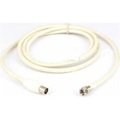 Resim Bir Ucu F Konnektör Diğer Ucu Erkek Fiş Anten, Priz Kablo Tv , Merkezi S. Kablosu Kaliteli -15 Metre 