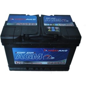 Resim Yiğit 12 V 70 Ah Akü Agm Start Stop 