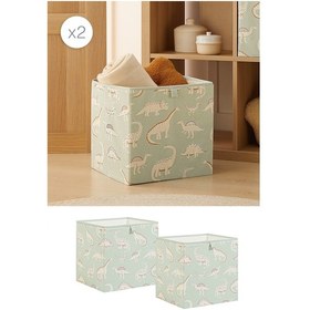 Resim Ocean Home Textile 2'li Çocuk Odası Dinozor Kutu Set 33 X 30 X 33 Cm Mint 