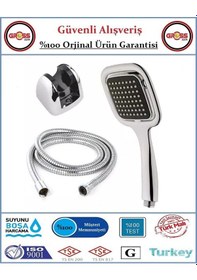 Resim Lüx Beyazsu Duş Takımı - Mafsallı Duş Seti - Kare 