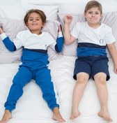 Resim for you kids 4'lü Lacivert Mavi Kids Desenli Pijama Takımı 