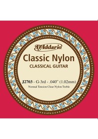 Resim D'addario J2703 Student Nylon Klasik Gitar Tek Tel G-sol - Norma 