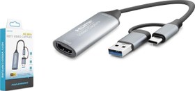 Resim Hdx7856 Hdmi Video Capture Type-C + Usb3.0 4K 30Hz Gri 