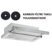 Resim Esty Çift Motor Inox Aspiratör+karbon Filtre Bacasız Kullanım 