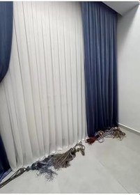 Resim Nivemeshome Vera Çelik Tül Perde Ağır Gramajlı Ütü Istemez 1/3 Sık Pile Tül Perde Apm,Beyaz 500 X 270 