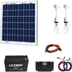 Resim Teknovasyon Arge 10 Watt Güneş Paneli Aydınlatma Paketi Solar Paket 
