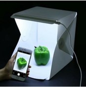 Resim SARFEX Ürün Çekim Çadırı Mini Fon Fotoğraf Stüdyosu Ledli Işık Perdesi 23x24 Cm 