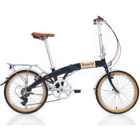 Resim Bianchi Vintage Katlanır Bisiklet Siyah 