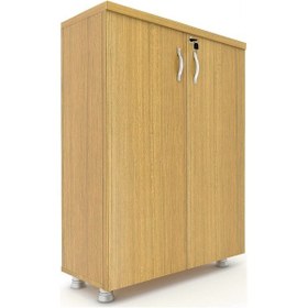 Resim Modüler Dünyası Kapaklı Kitaplık Dosya Dolabı Teak - 80X38X117 (307720310) Teak 