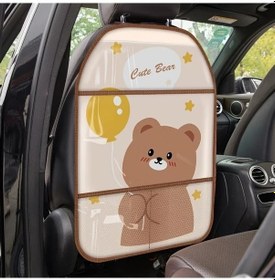 Resim Dashanshop Balon Ayı Tabanlı Tablet Tutucu Ve Sakluz Cepli Çok Amaçlı Araç Kolçak Düzenleyici 