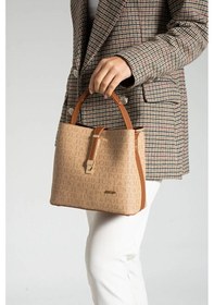 Resim Just Polo Kadın Günlük Kullanıma Uygun Şık El Ve Omuz Çantası Shoulder Bag Kum - Taba 