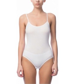 Resim NBB Kadın Beyaz İnce Askılı Çıtçıtlı Body 001 