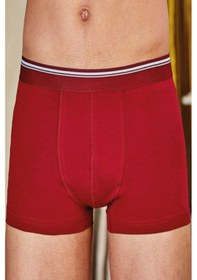 Resim Berrak 3 Adet Bordo Renk Likralı Boxer Bordo 