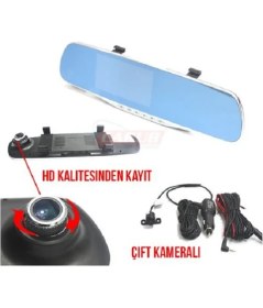 Resim HD Kayıt Kalitesi Ön ve Arka Kameralı Ayna Tüv-Türk Onaylı 0017020 
