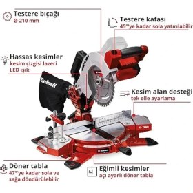 Resim AyrStore Te-Ms 18/210 Li - Solo, Akülü Gönye Kesme 