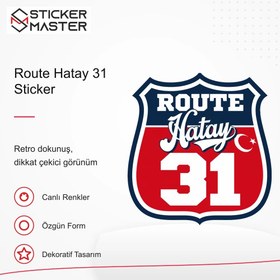 Resim Vespa Uyumlu Route Hatay 31 Sticker - 2 Adet 