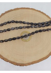Resim Bileklik Boy Yarım Dizi Spektrolit Taşı Arpa Kesim 6 8.5mm 51298 18cm Uzunluğundadır Çok Renkli 
