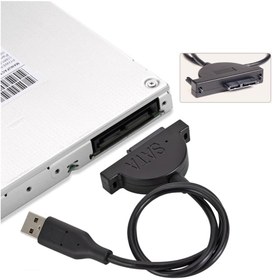 Resim Usb 2.0 To 7+6 13 Pin Sata Laptop Cd/Dvd Harici Bağlantı Kablosu 